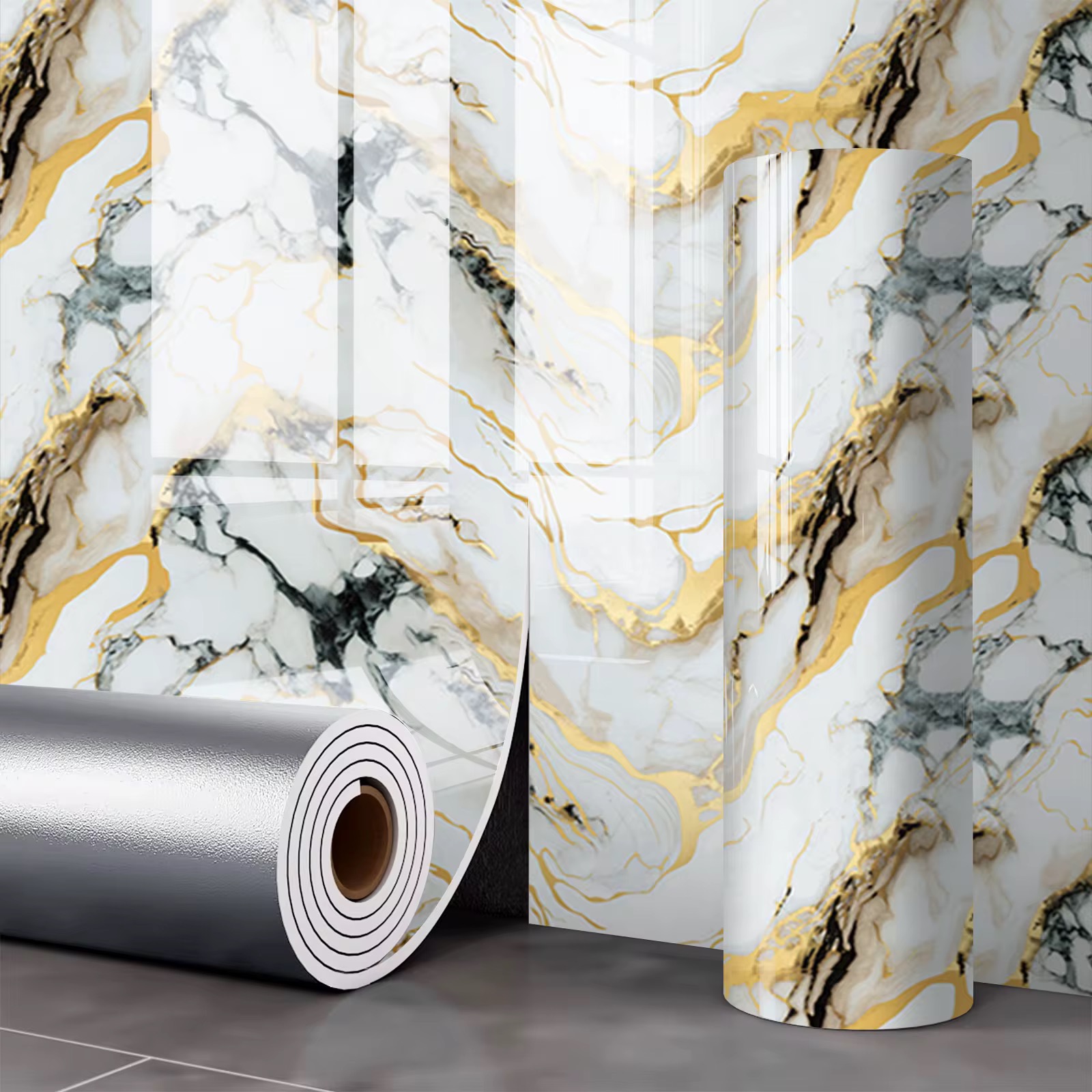 Upgrade Your Space with Marble Wall Panels – Waterproof & Easy Self-Adhesive Design